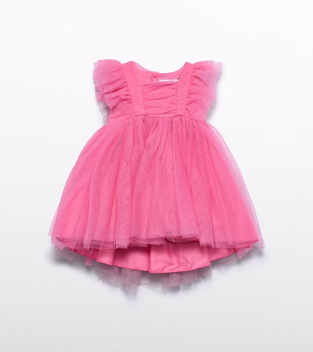 Tulle Dress 5012- Fuchsia