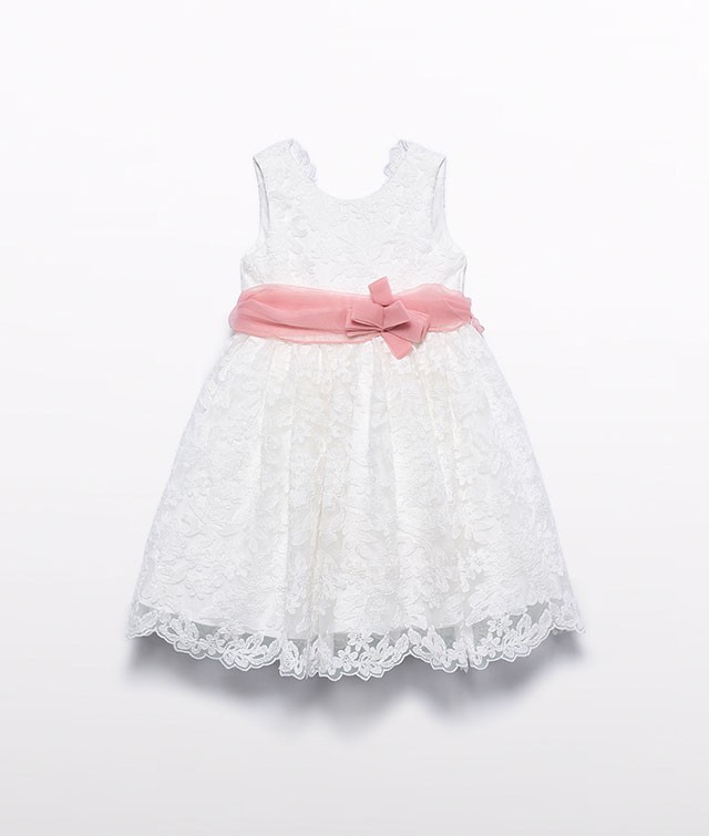 Embroidered tulle dress- 5035