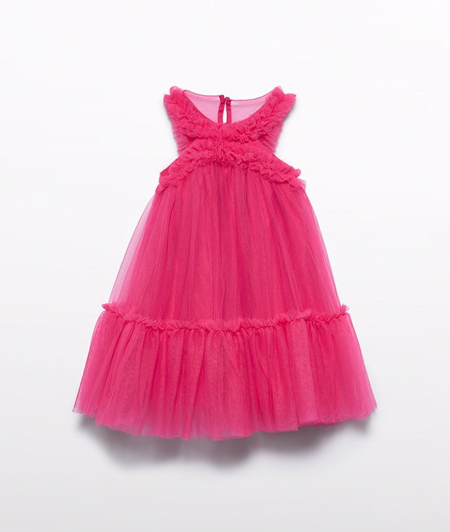 Tulle Dress- 5036 Fuchsia