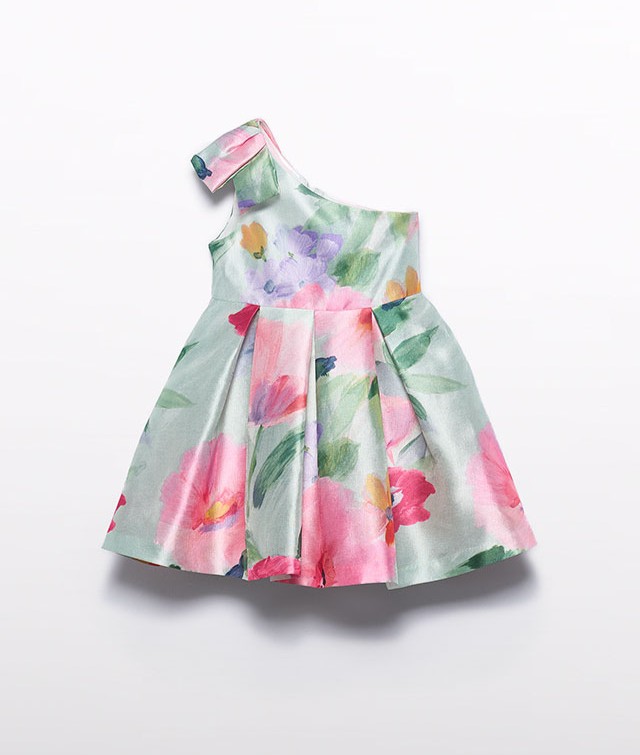 Dress 5044 Asymetric floral